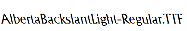 AlbertaBackslantLight-Regular.ttf