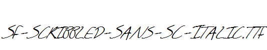 SF-Scribbled-Sans-SC-Italic.ttf