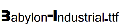 Babylon-Industrial.ttf