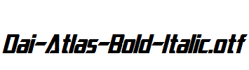 Dai-Atlas-Bold-Italic.otf