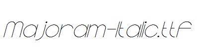 Majoram-Italic.ttf