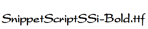 SnippetScriptSSi-Bold.ttf