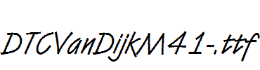 DTCVanDijkM41-.ttf