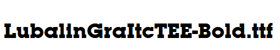 LubalinGraItcTEE-Bold.ttf