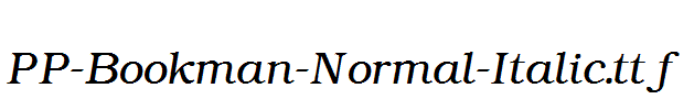 PP-Bookman-Normal-Italic.ttf