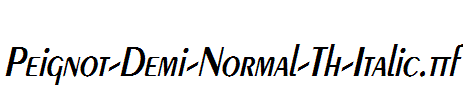 Peignot-Demi-Normal-Th-Italic.ttf