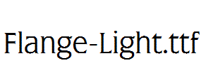 Flange-Light.ttf