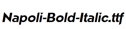 Napoli-Bold-Italic.ttf