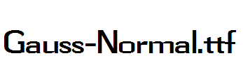 Gauss-Normal.ttf