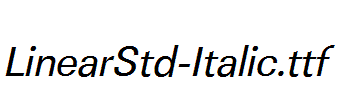 LinearStd-Italic.ttf