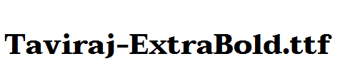 Taviraj-ExtraBold.ttf