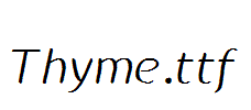 Thyme.ttf