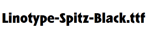 Linotype-Spitz-Black.ttf