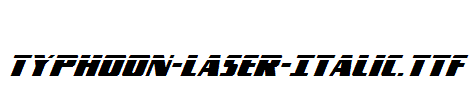 Typhoon-Laser-Italic.ttf