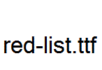 red-list.ttf