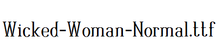 Wicked-Woman-Normal.ttf