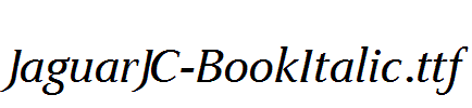 JaguarJC-BookItalic.ttf