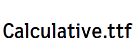 Calculative.ttf