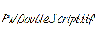 PWDoubleScript.ttf