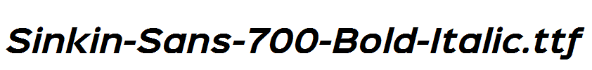 Sinkin-Sans-700-Bold-Italic.ttf