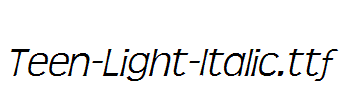 Teen-Light-Italic.ttf