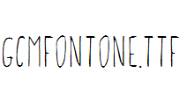 GCMFontone.ttf