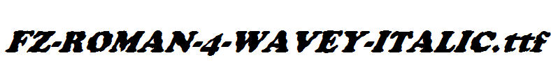 FZ-ROMAN-4-WAVEY-ITALIC.ttf