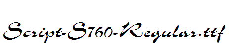 Script-S760-Regular.ttf