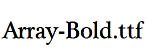 Array-Bold.ttf