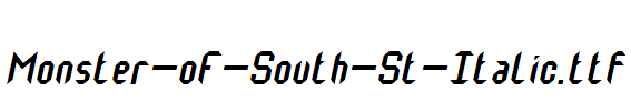 Monster-oF-South-St-Italic.ttf