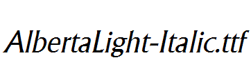 AlbertaLight-Italic.ttf