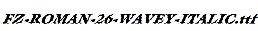 FZ-ROMAN-26-WAVEY-ITALIC.ttf