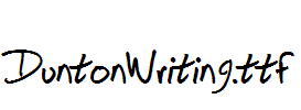 DuntonWriting.ttf