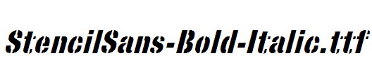 StencilSans-Bold-Italic.ttf