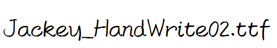 Jackey_HandWrite02.ttf