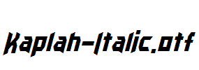 Kaplah-Italic.otf