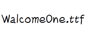 WalcomeOne.ttf