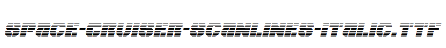 Space-Cruiser-Scanlines-Italic.ttf