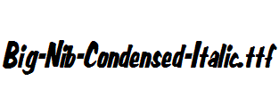 Big-Nib-Condensed-Italic.ttf