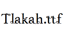 Tlakah.ttf