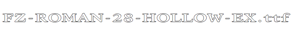 FZ-ROMAN-28-HOLLOW-EX.ttf