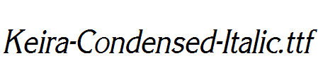 Keira-Condensed-Italic.ttf