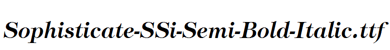 Sophisticate-SSi-Semi-Bold-Italic.ttf