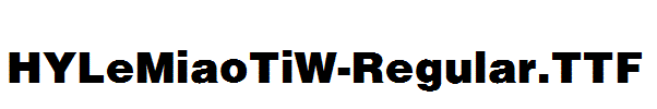 HYLeMiaoTiW-Regular.ttf