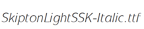 SkiptonLightSSK-Italic.ttf