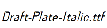 Draft-Plate-Italic.ttf