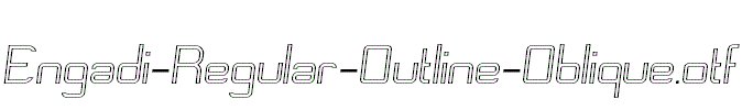 Engadi-Regular-Outline-Oblique.otf