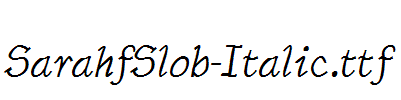 SarahfSlob-Italic.ttf