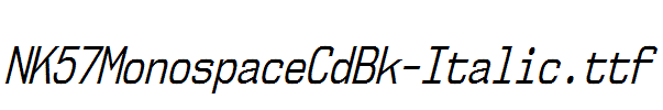 NK57MonospaceCdBk-Italic.ttf