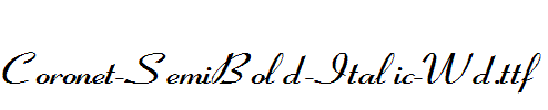 Coronet-SemiBold-Italic-Wd.ttf